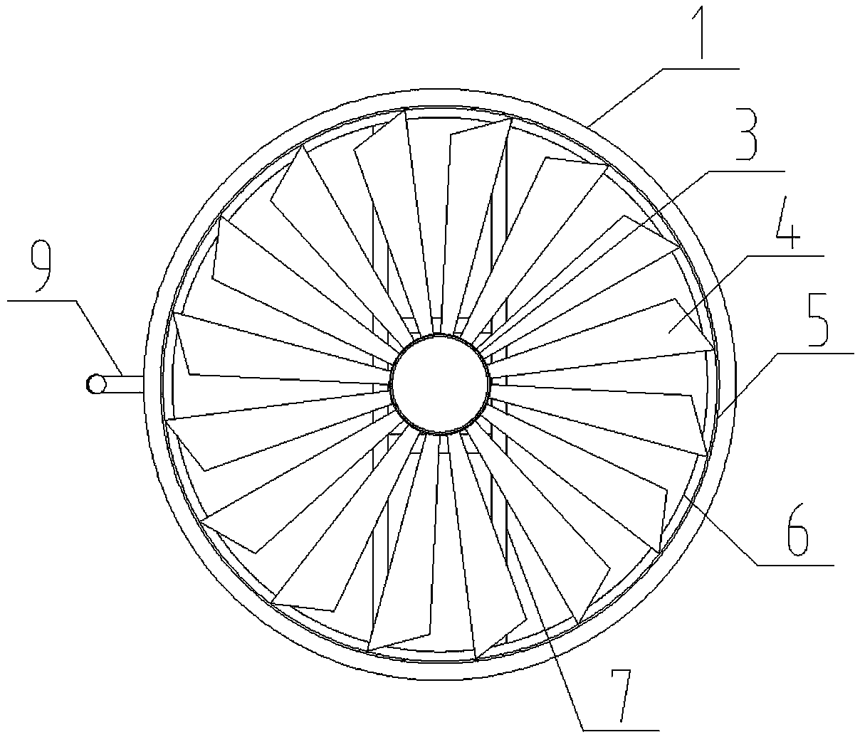 Dehydration device for wet electric precipitation outlet exhaust chimney