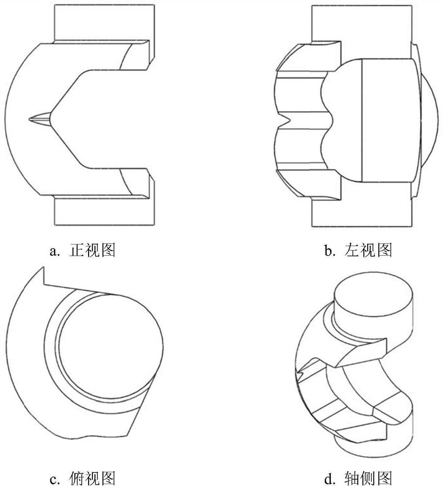 V-shaped spherical valve and flow characteristic curve obtaining method thereof