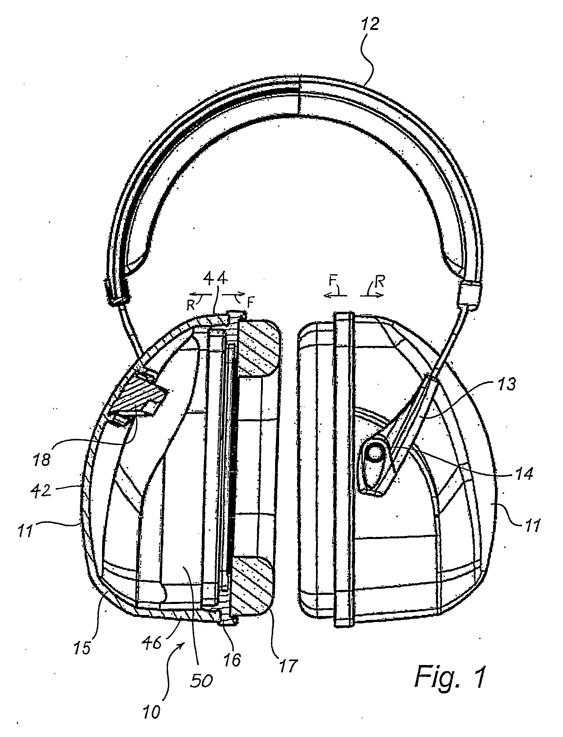 Cap for use as hearing protection