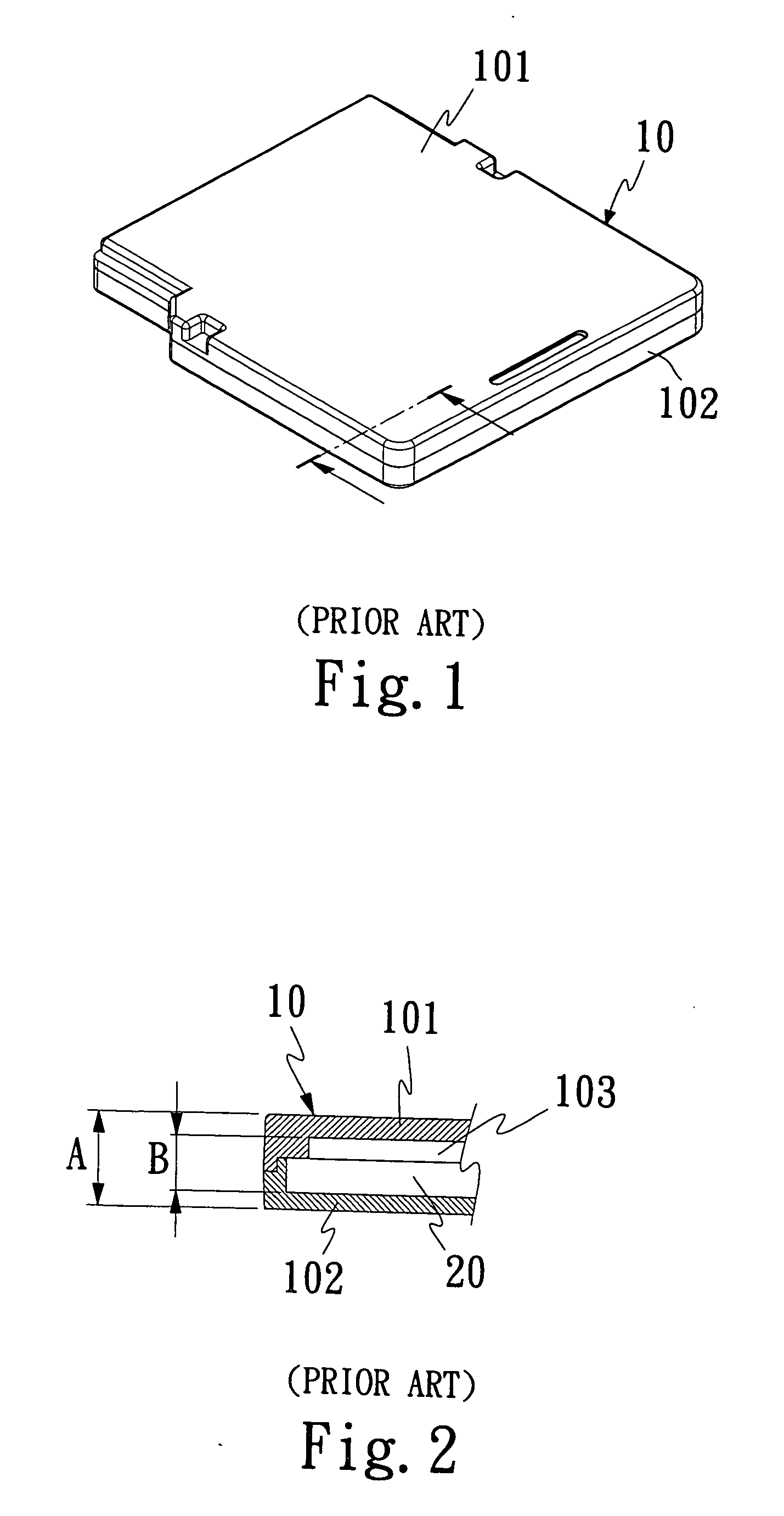 Packaging structure of mini SD memory card