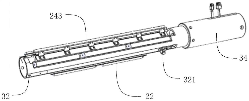 Cylinder inner wall sheet pasting mechanism