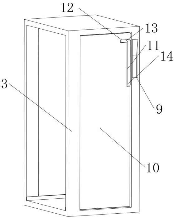 Dustproof network server with high heat dissipation performance