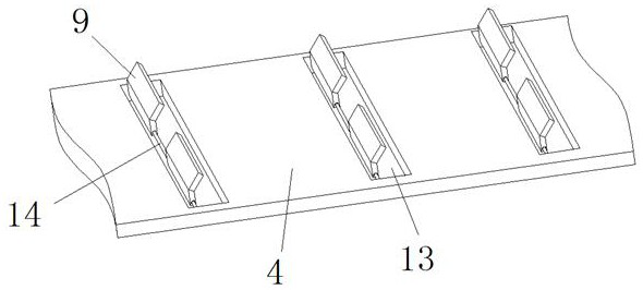 A transmission device for air conditioner top cover processing