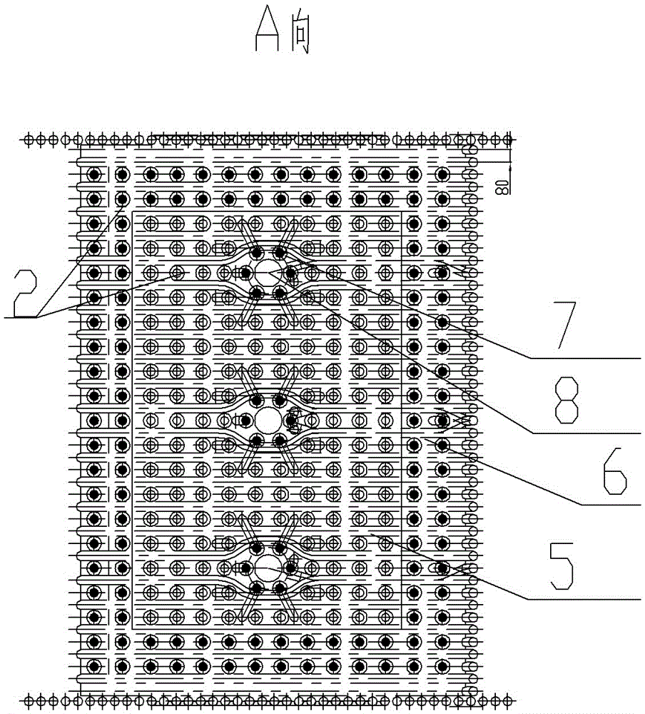 Air distribution structure of circulating fluidized bed boiler