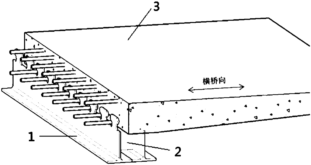 Low groove-type steel and concrete composite beam