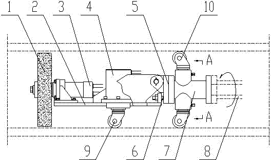 Pipe inner wall grinding and polishing device