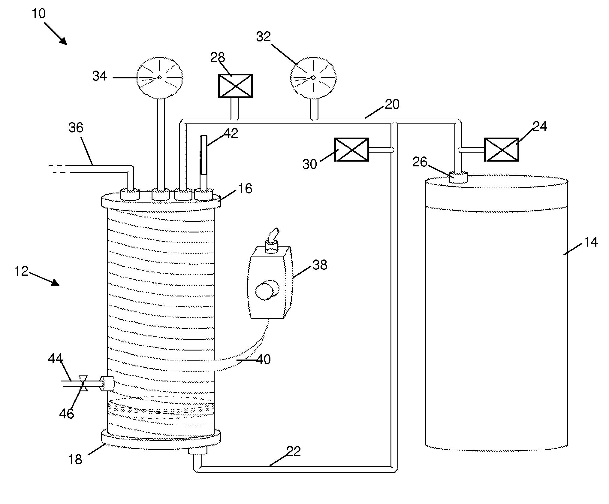 Process for testing a sample of hydraulic fracturing fluid