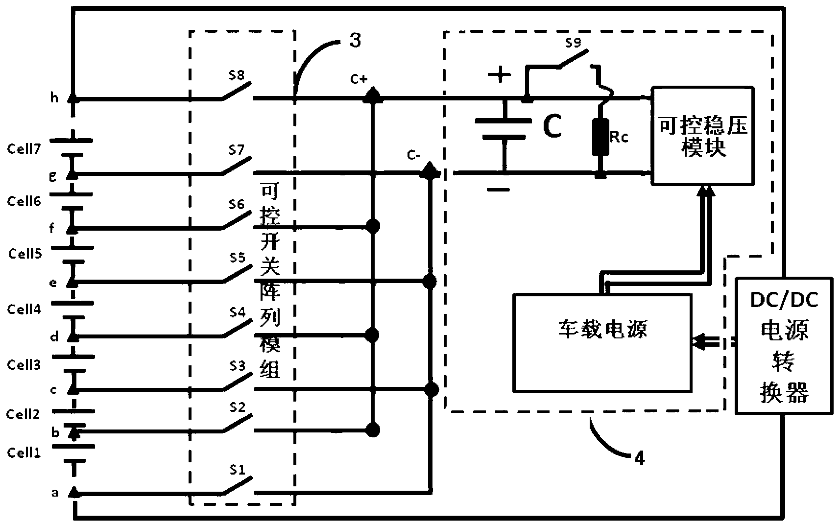 Equalization circuit of battery pack and equalization method