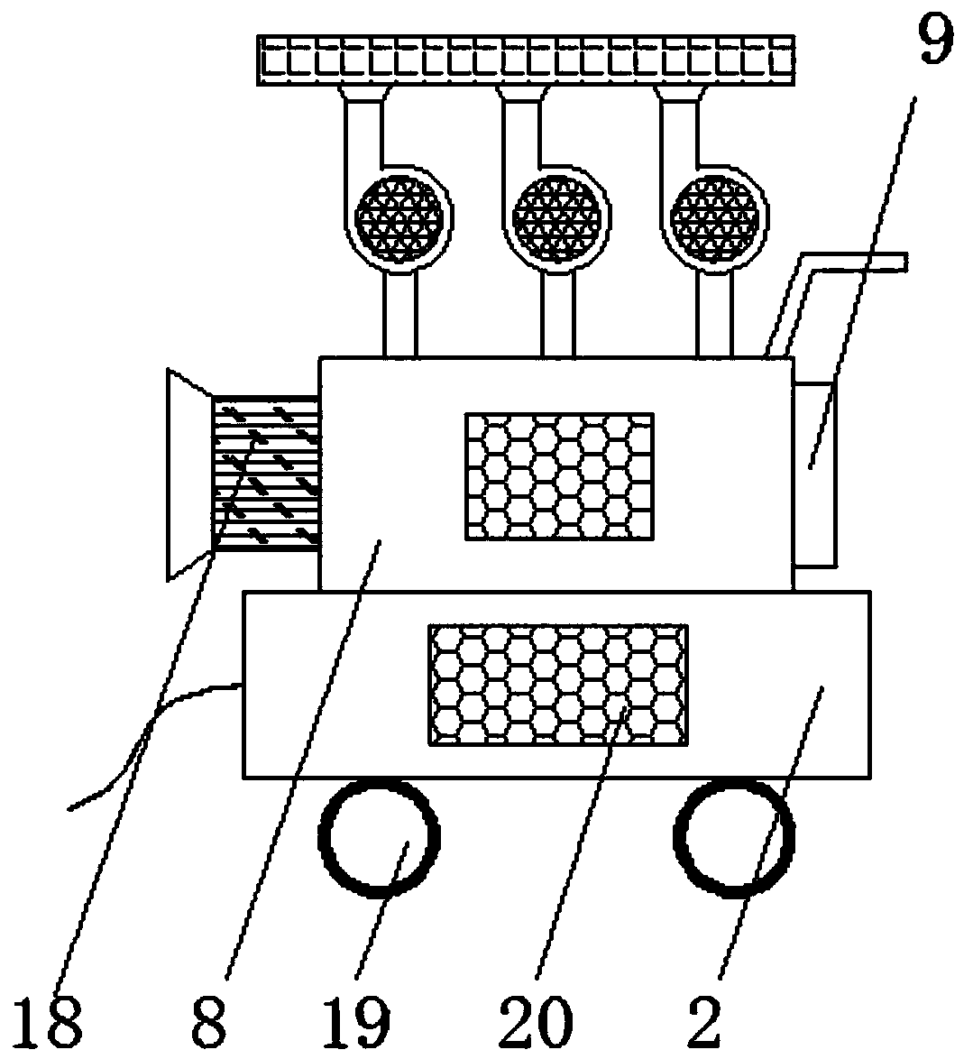 Cloth bag type deduster for air box separated chambers