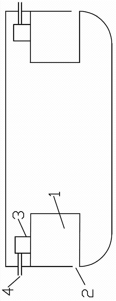 Separated type open controllable anti-rolling tank structure