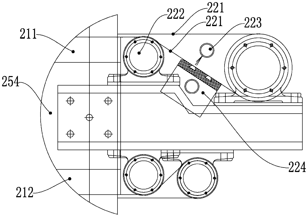 Water pressing system applied to high-density fiberboard