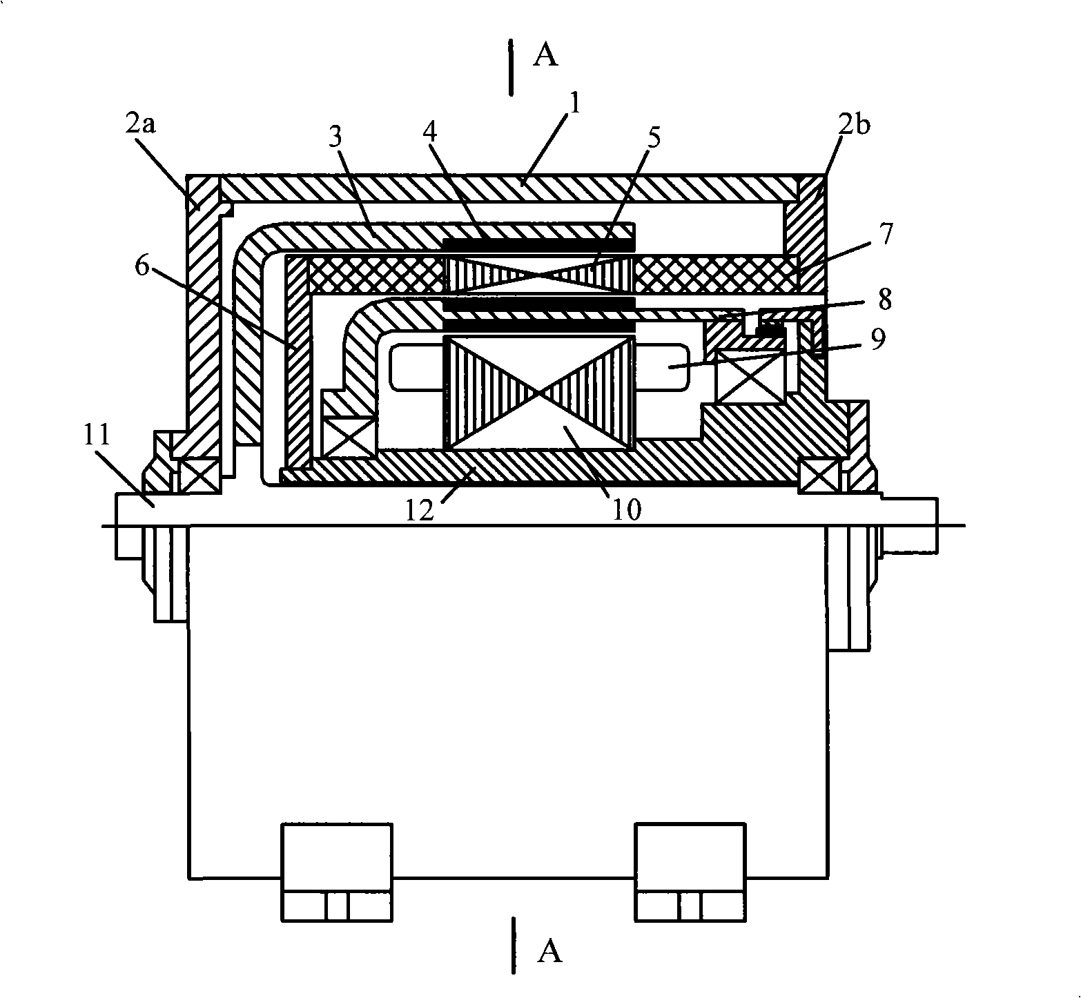 Direct-drive composite type permanent magnet motor