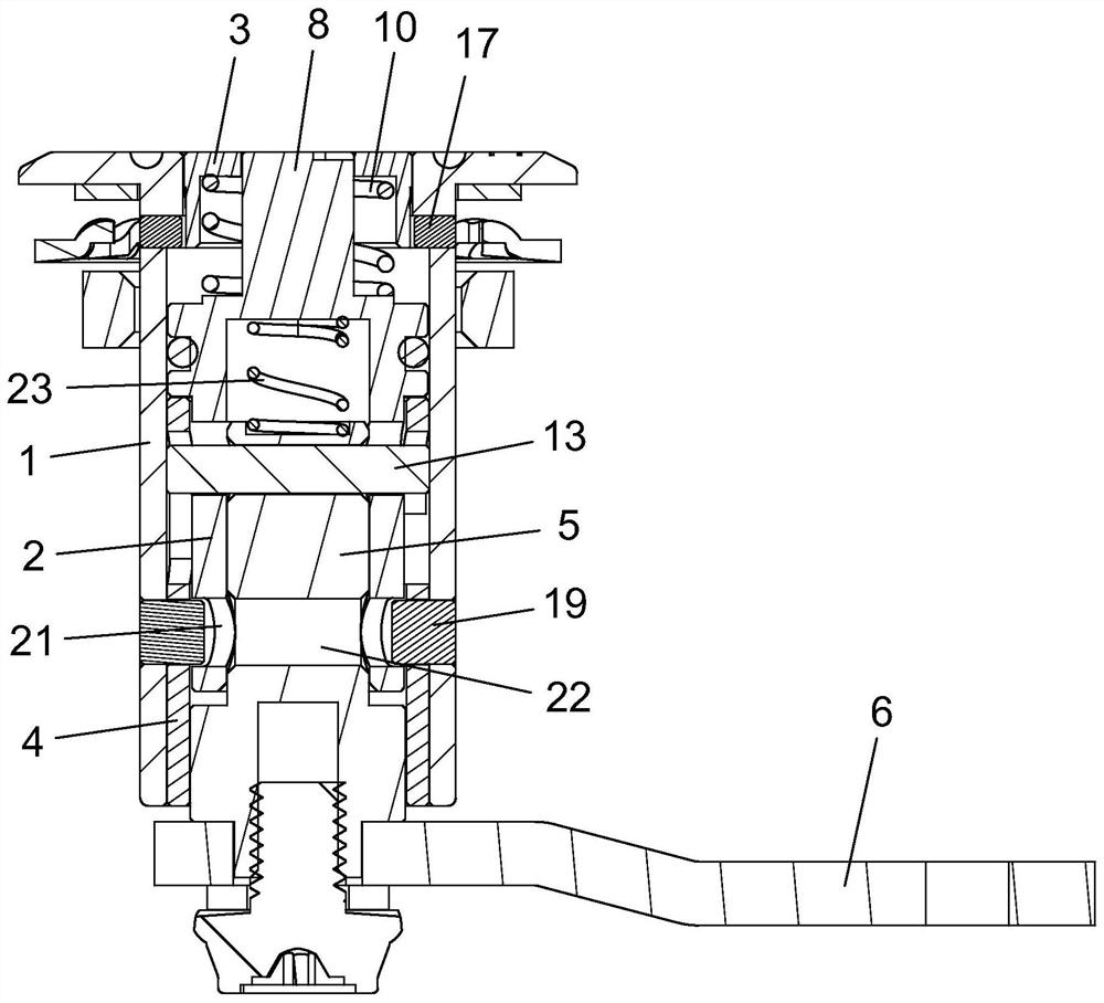 Tensioning lock with safety function