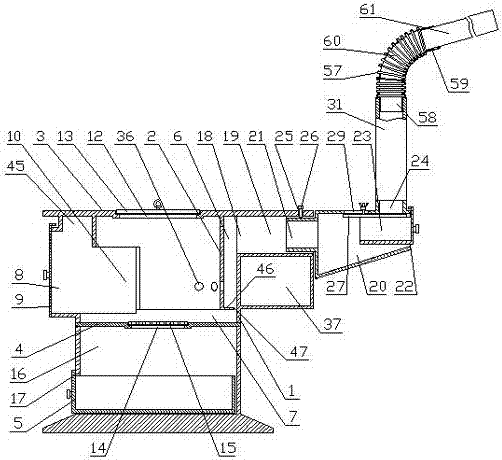 Air energy firewood stove