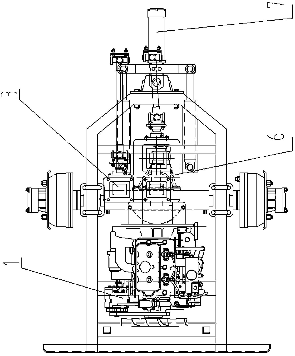 Articulated tractor head and tractor with same