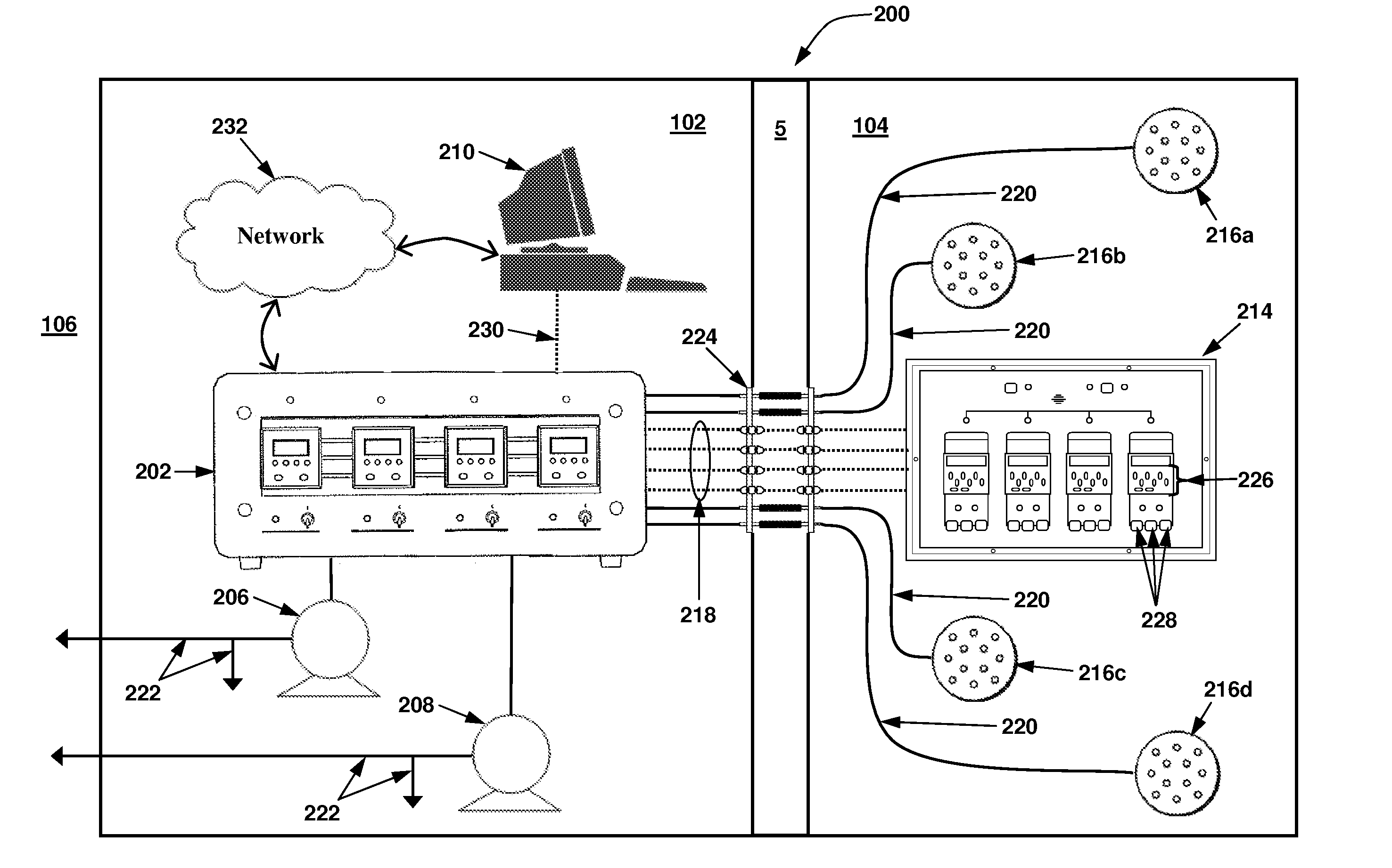 Air sampling system having a plurality of air sampling devices with their own flow switches