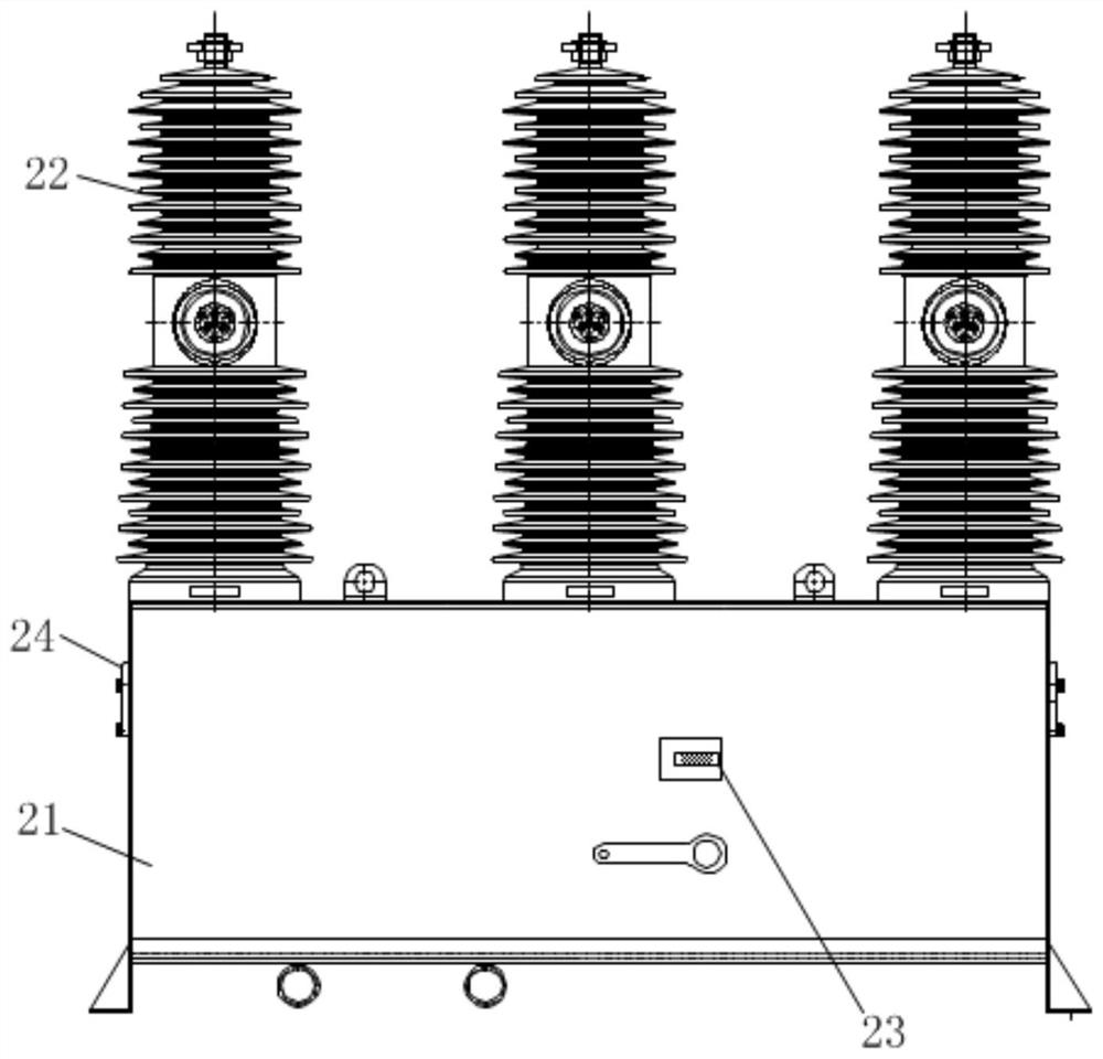 Outdoor intelligent high-voltage alternating-current electric energy management control device