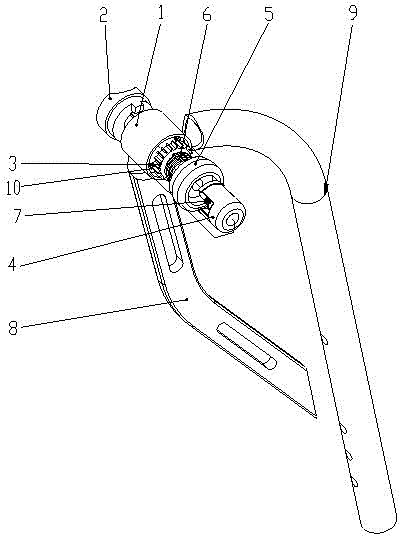 Wheelchair footrest adjusting device