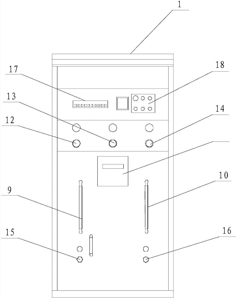 Solid particle chemical protection garment inward leakage rate testing system control cabinet