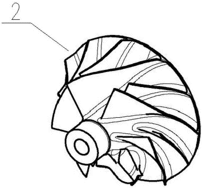 Forging method of 2618a aluminum alloy impeller forging