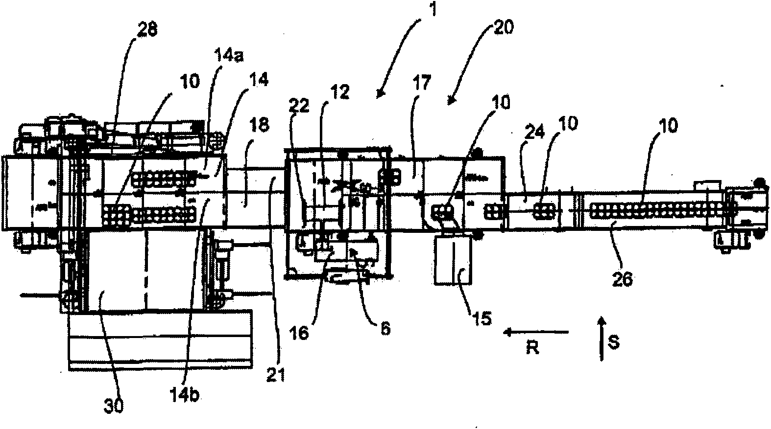 Apparatus for conveying packages