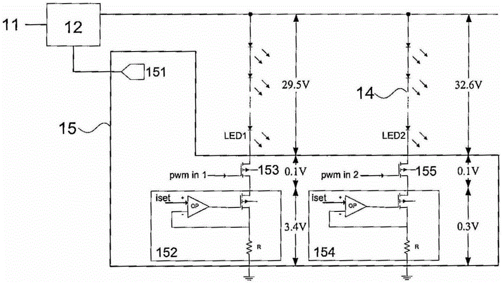 LED driver controller, LED driver and LED driving method