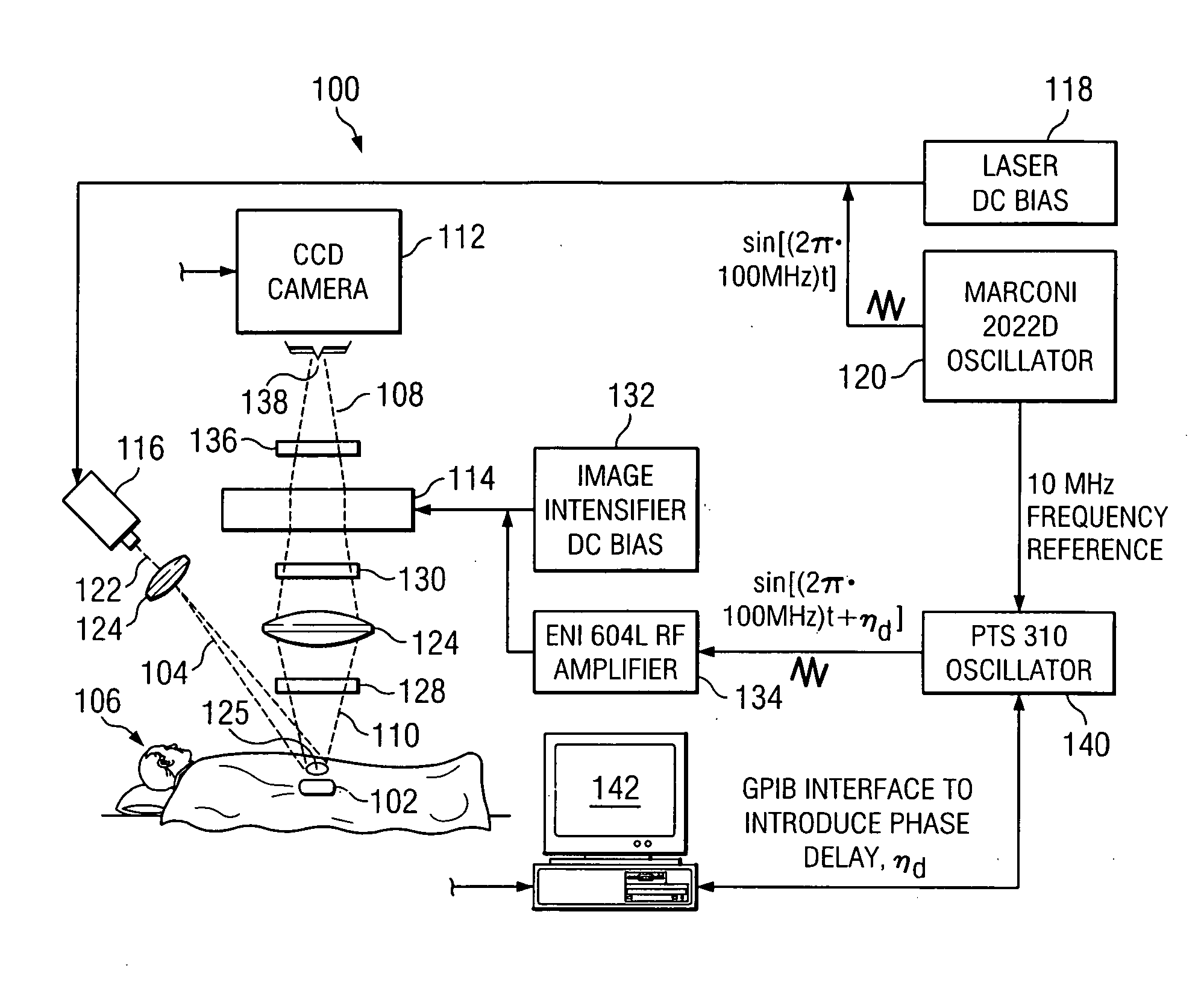 Method and system for near-infrared fluorescence contrast-enhanced imaging with area illumination and area detection