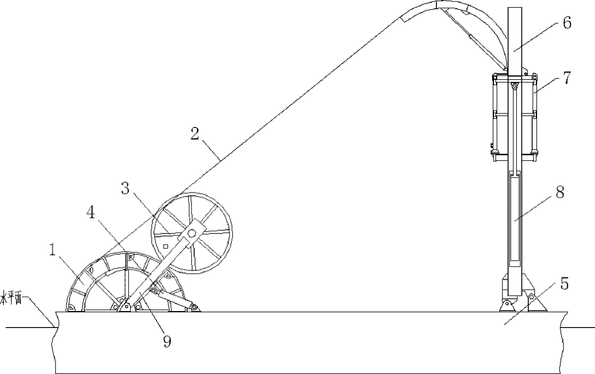 Continuous oil pipe heave compensation device