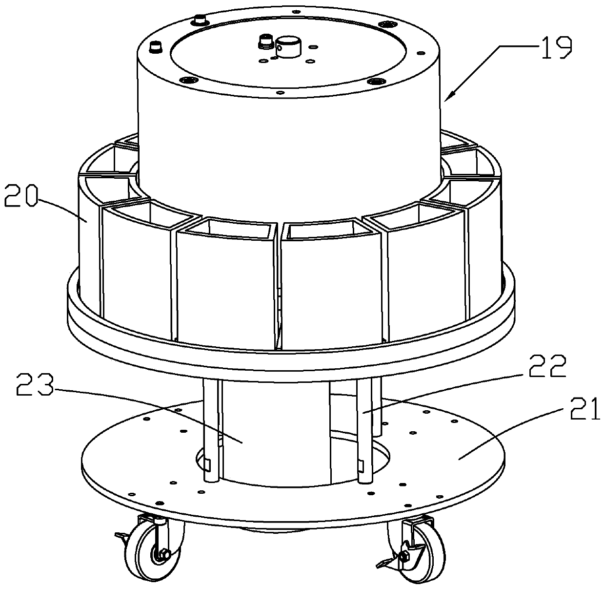 Foot patch powder grinding device for foot patch production and method