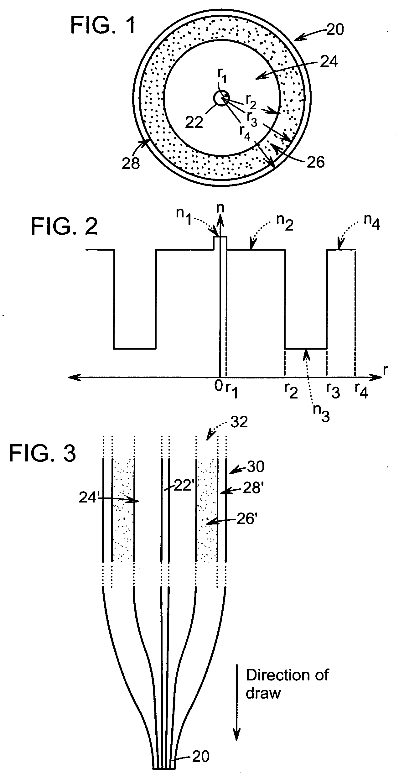 Optical fiber with micro-structured cladding