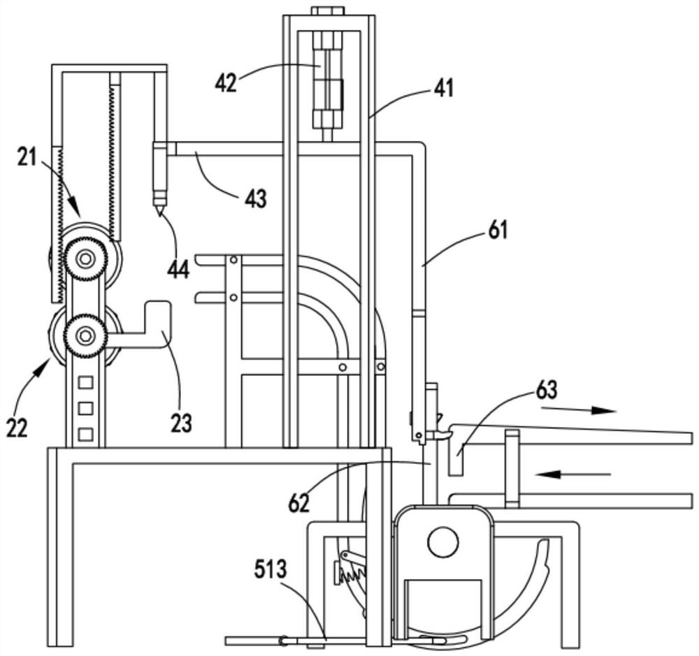 A warp knitted fabric continuous winding output device