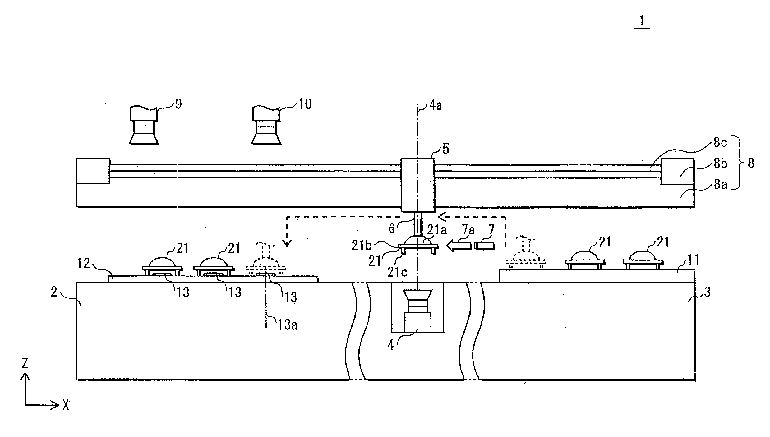 Method for mounting transparent component