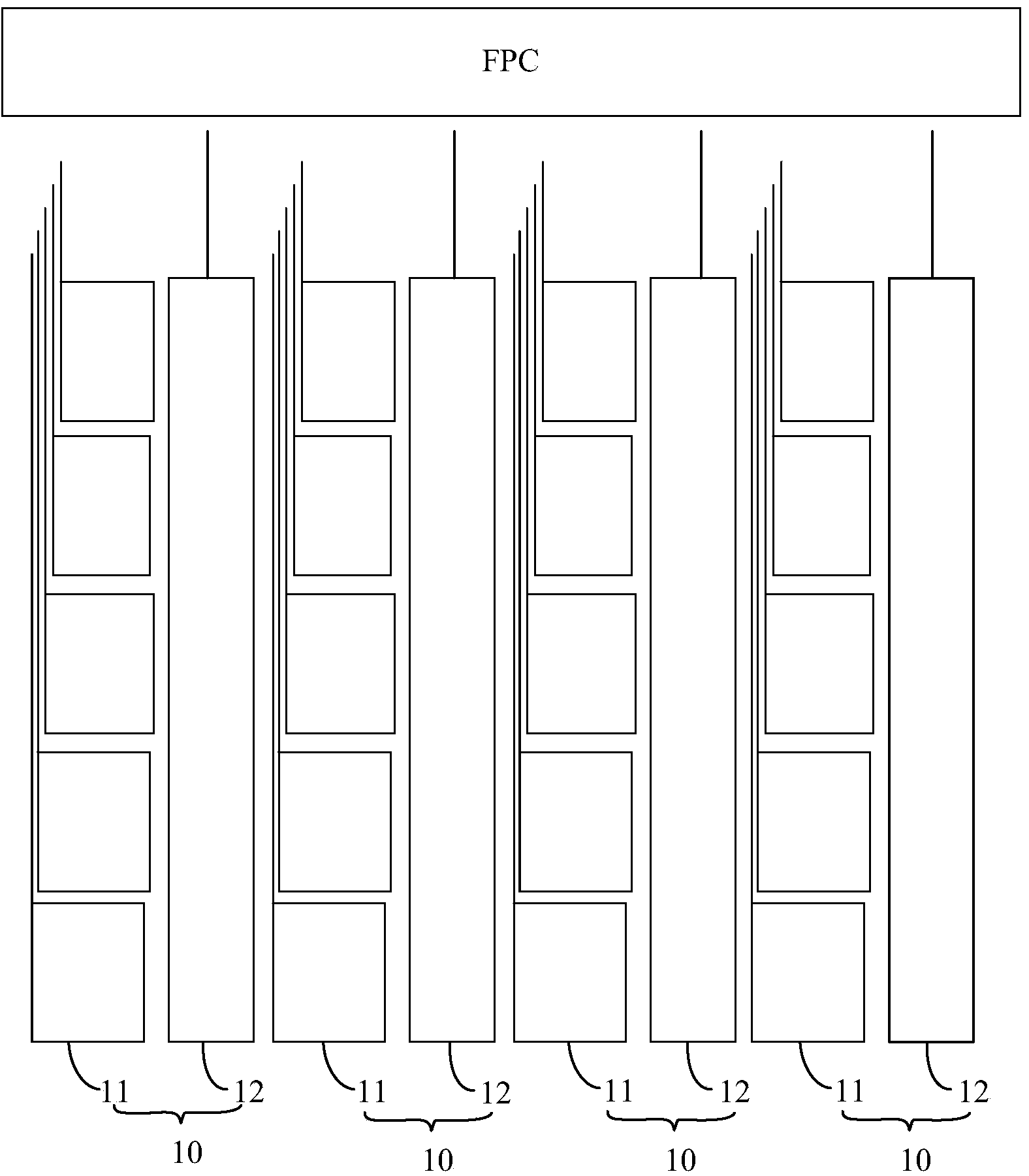 Single-layer multi-point capacitive touch screen