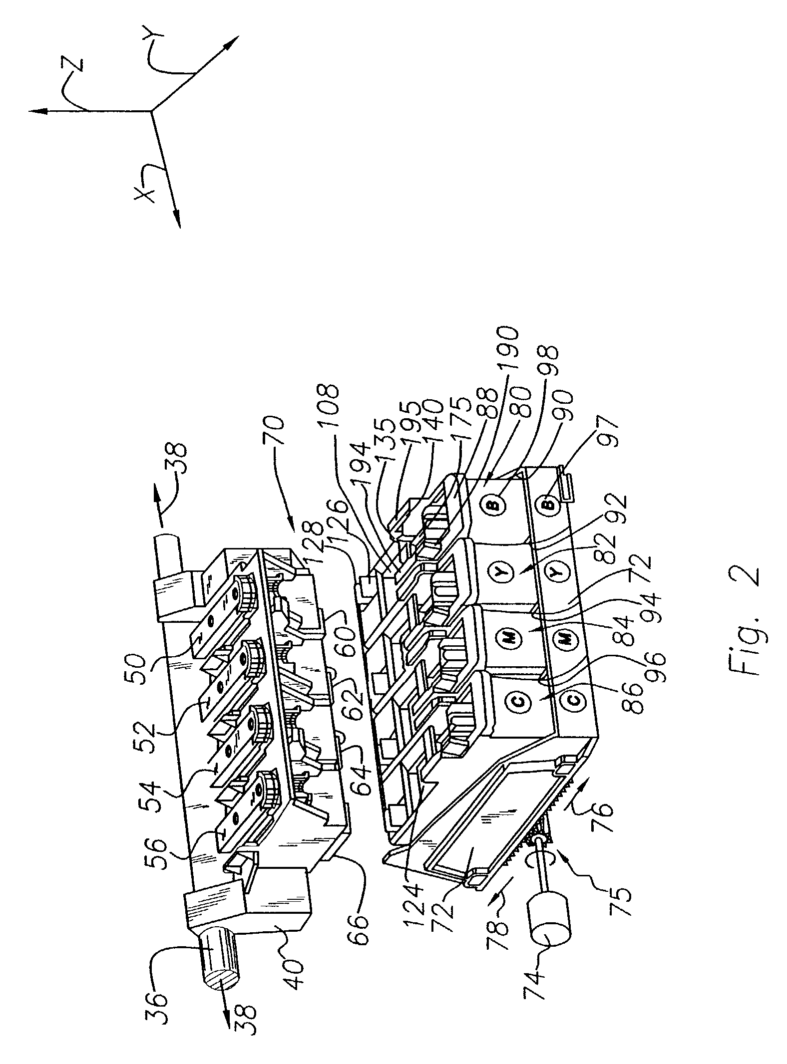 Method of servicing a pen when mounted in a printing device