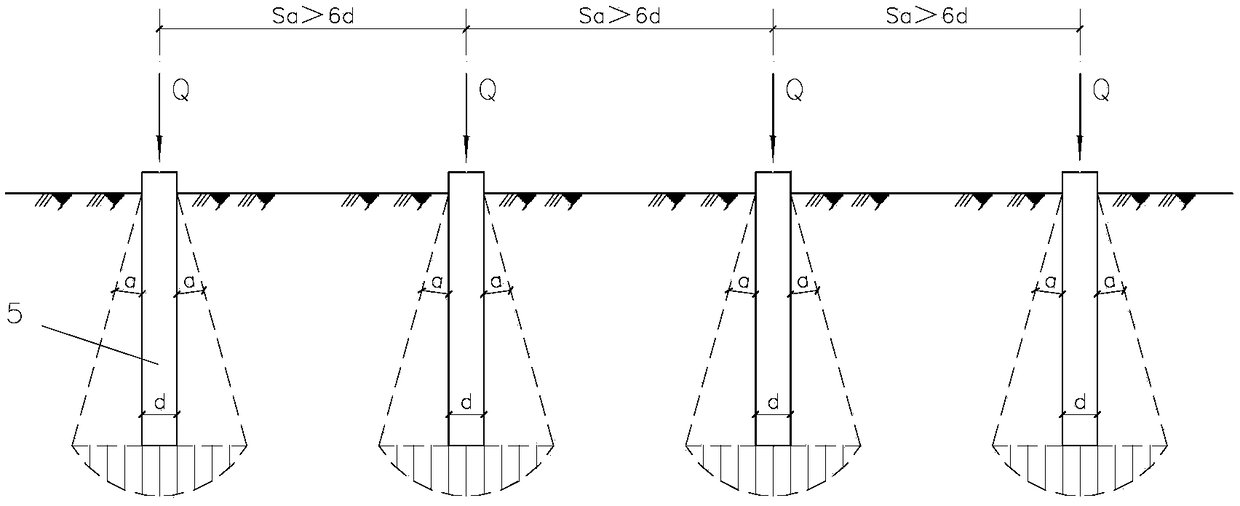 Application method of sparse pile foundation in water conservancy project