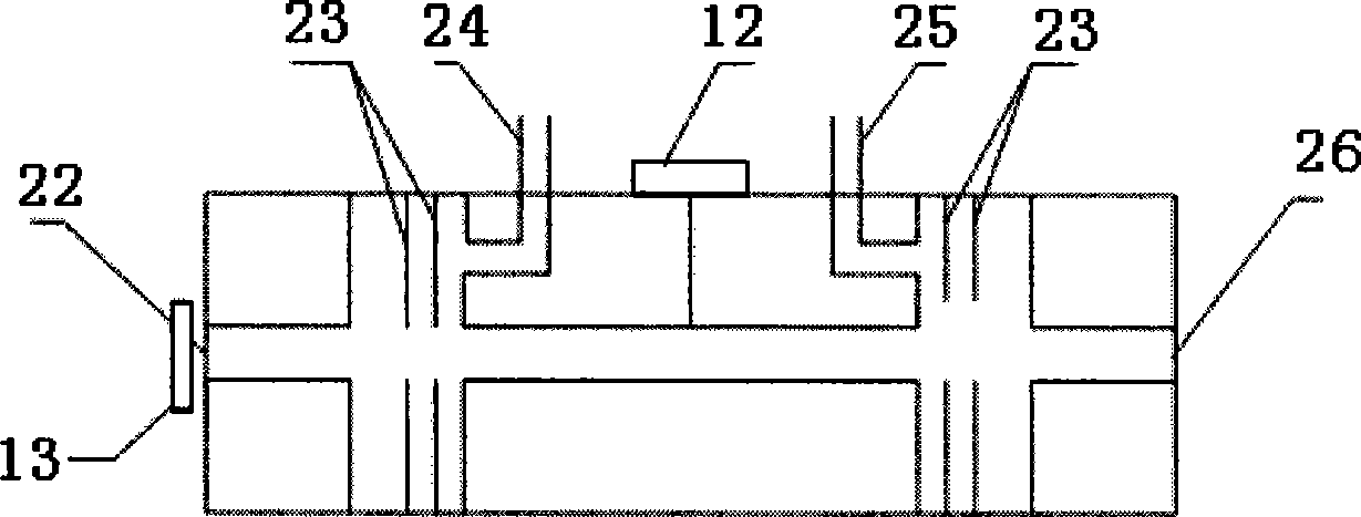 On-line monitoring method and system for gas content in transformer oil