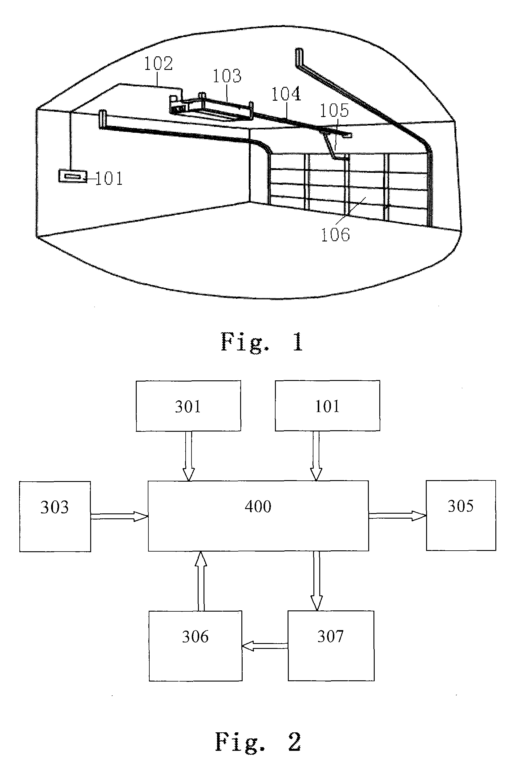 Control system for garage door