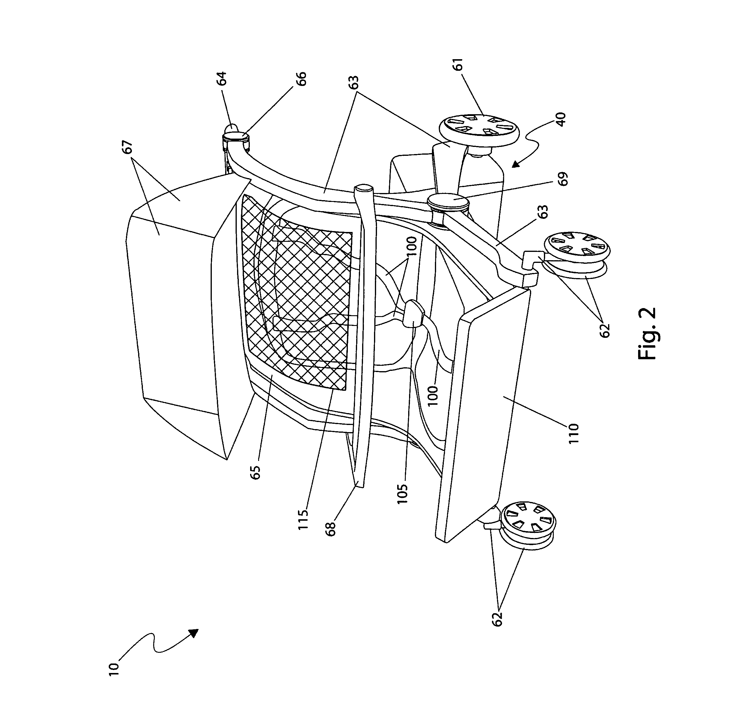 Self-propelled child stroller