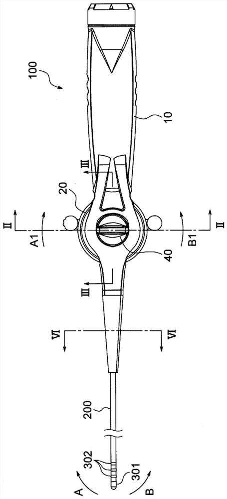 Catheter handle and tip-deflectable steerable catheter