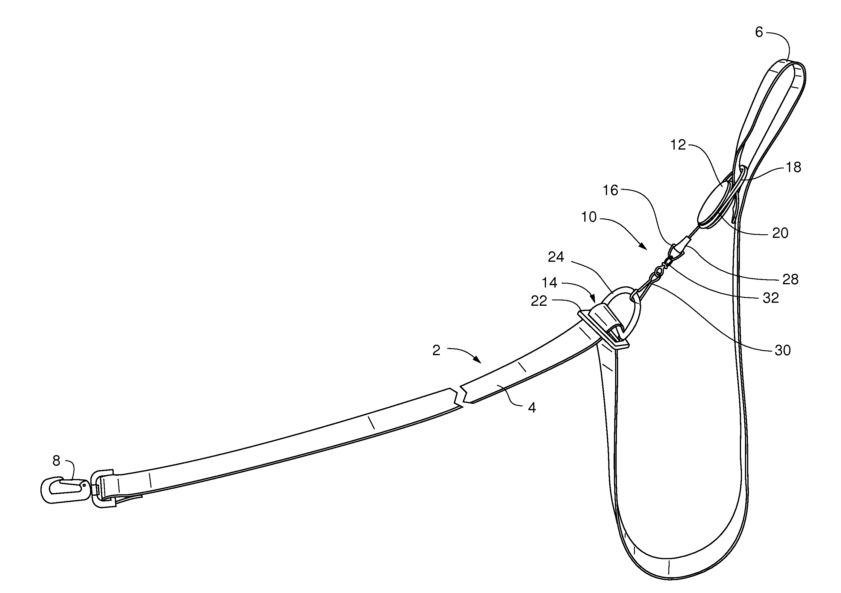 Leash slack control system