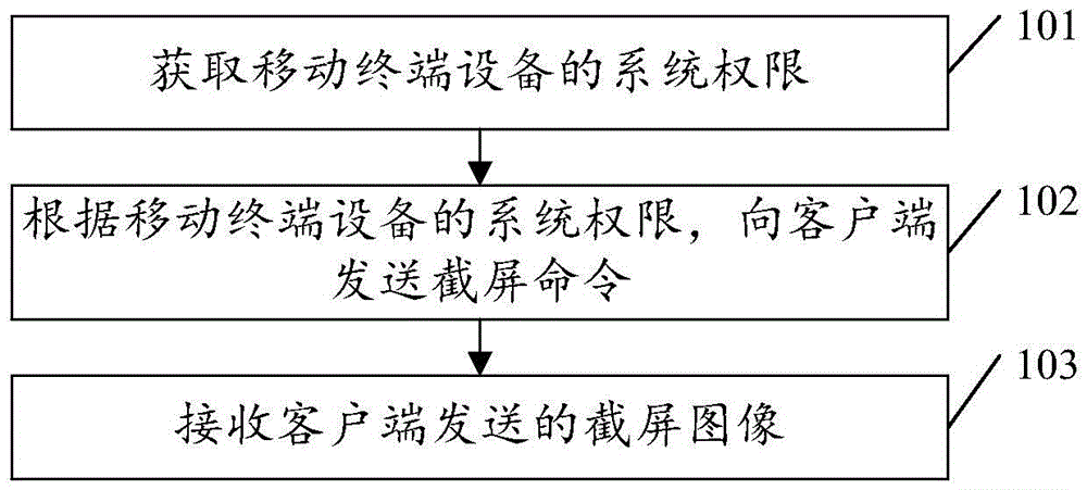 Screen capturing method, device and system