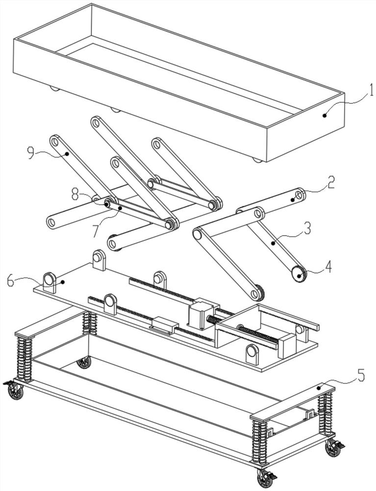 Adjustable building platform for indoor decoration building