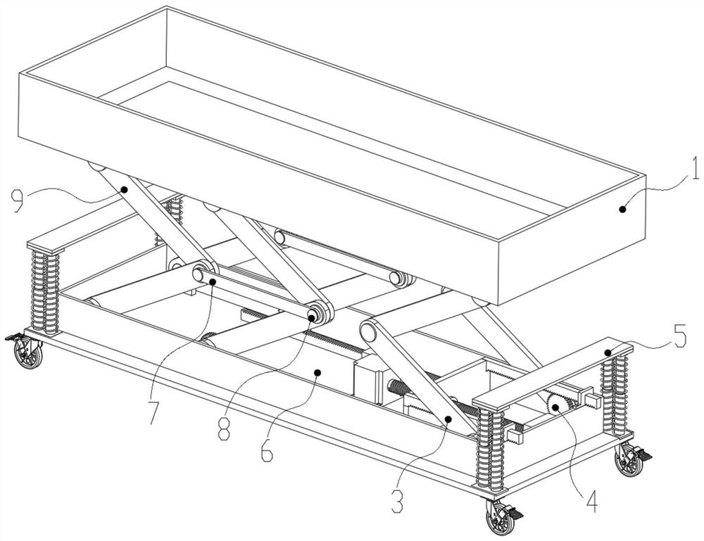 Adjustable building platform for indoor decoration building