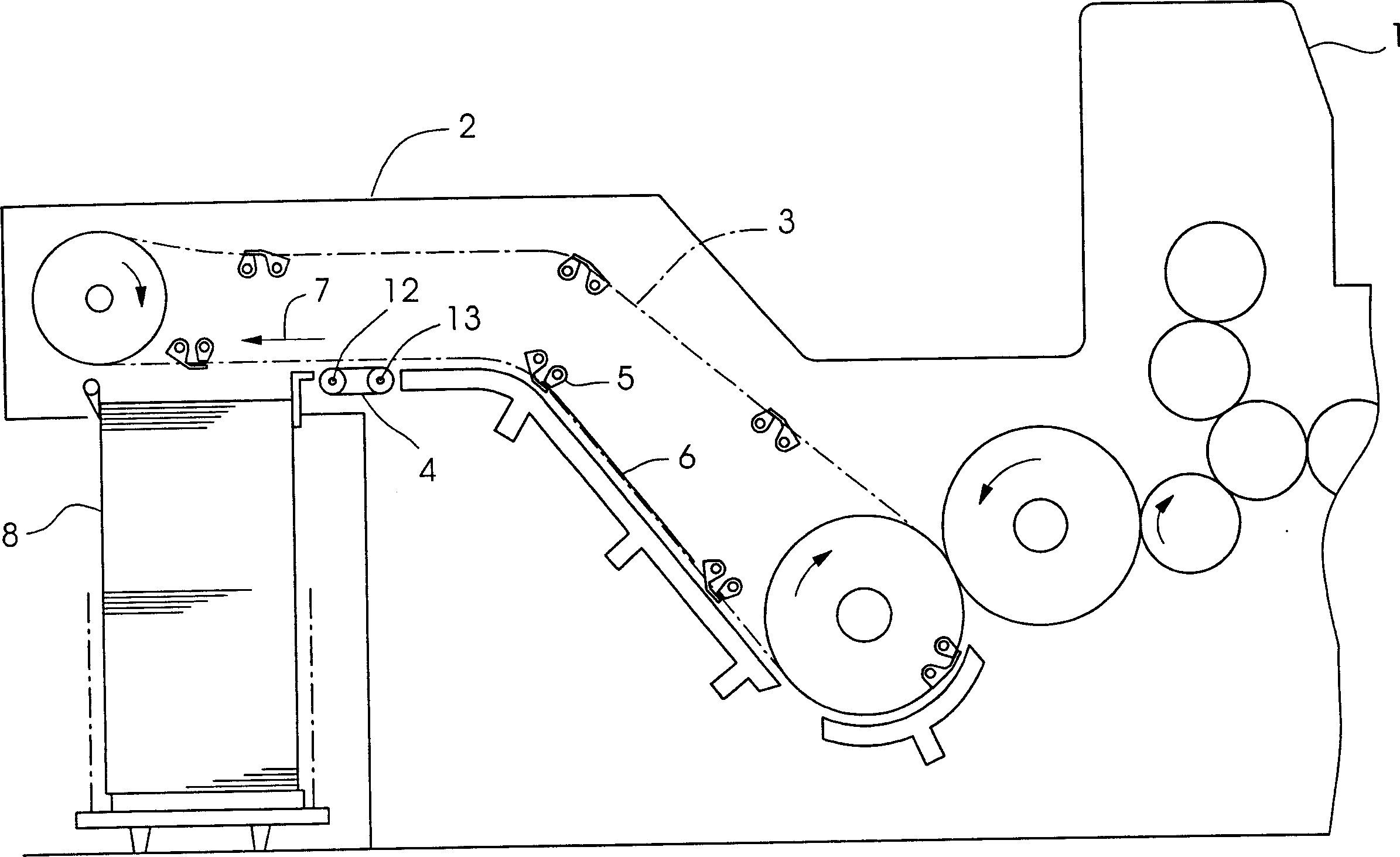 Sheet brake for a press