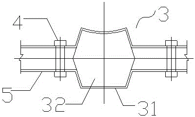 Forced movable energy-absorbing safety guardrail