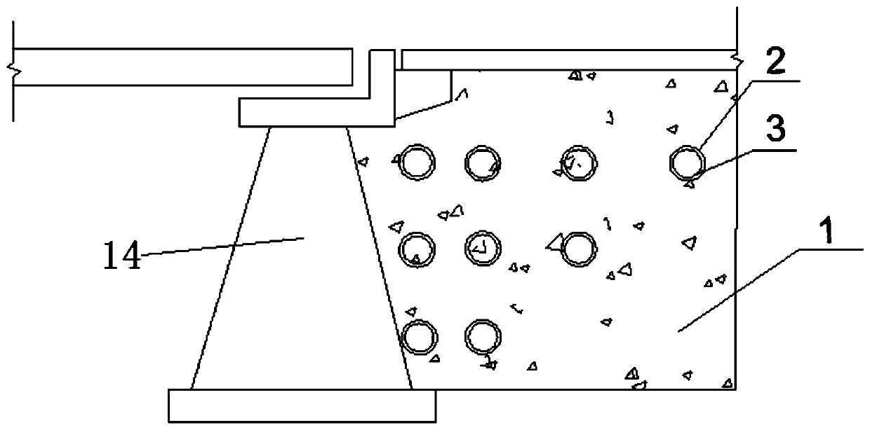 Method for governing bumping at bridgehead through multiple times of grouting