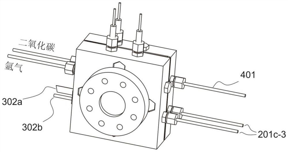 A high-voltage photoelectric catalytic reduction carbon dioxide experimental device