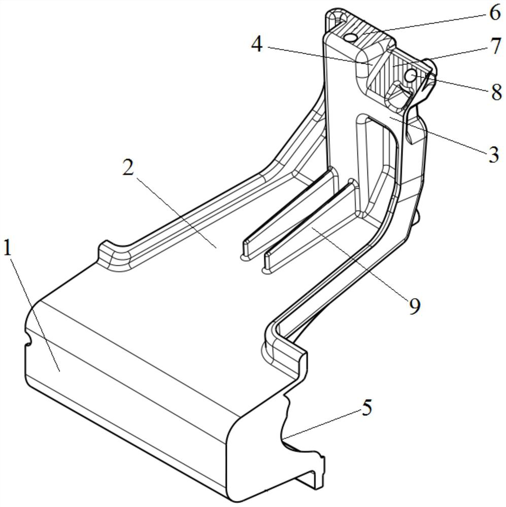 Gap adjustment frame between instrument panel and central large screen