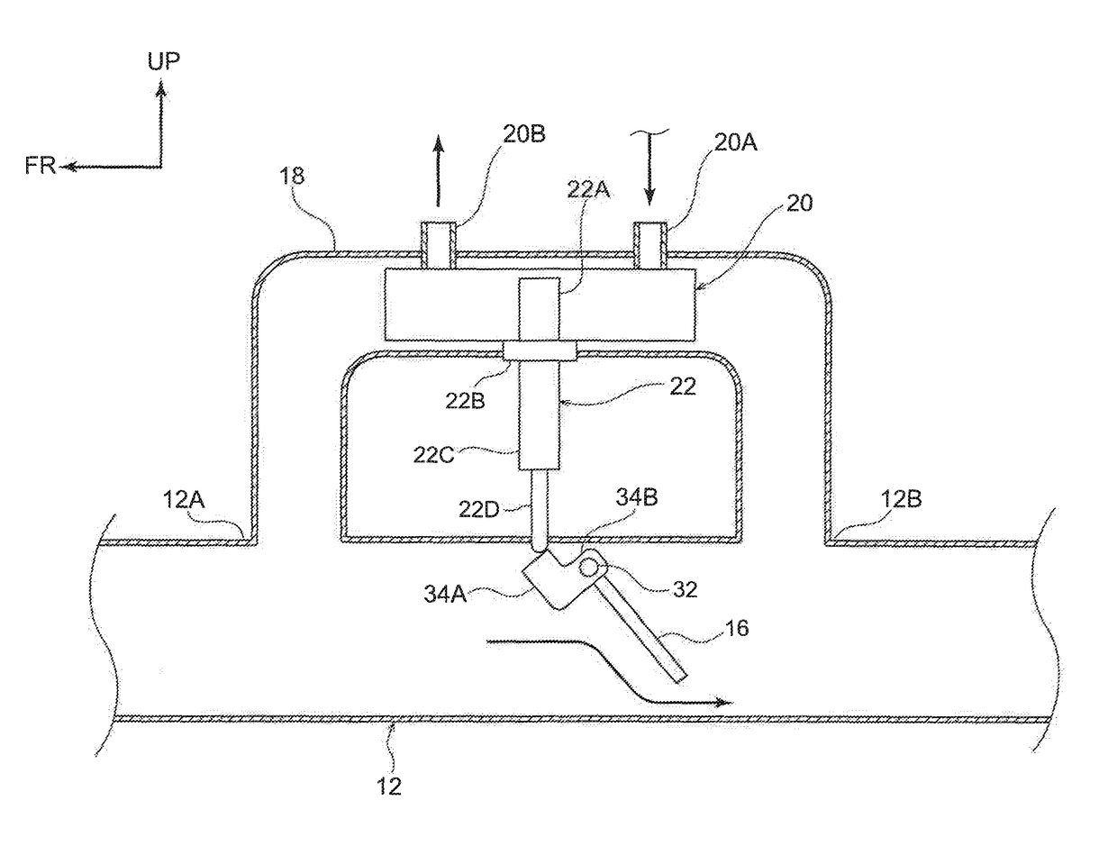 Exhaust heat recovery structure