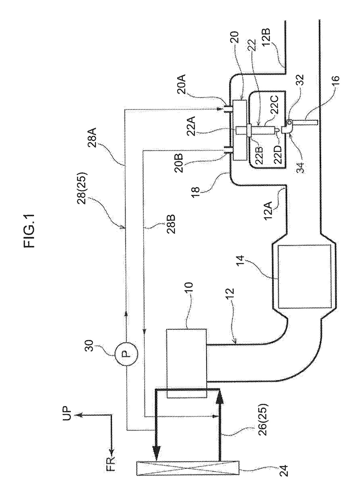 Exhaust heat recovery structure